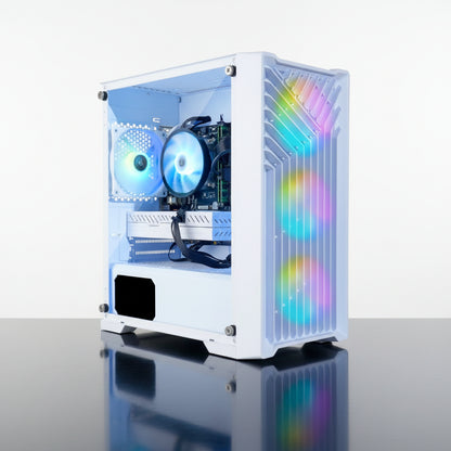 Eclipse ATX Gaming Desktop, Intel Core I7-4790, 16GB RAM, 1TB SSD + 1TB HDD, White