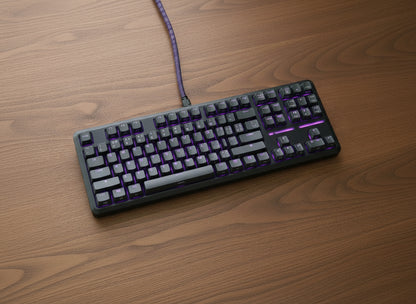 Wireless Mechanical Keyboard,3-Modes Bluetooth Gasket Hot Swappable TKL RGB Custom Keyboard,Pre-Lubed Switches,Side Printed PBT Gradient Keycaps, South-Facing Leds Socket