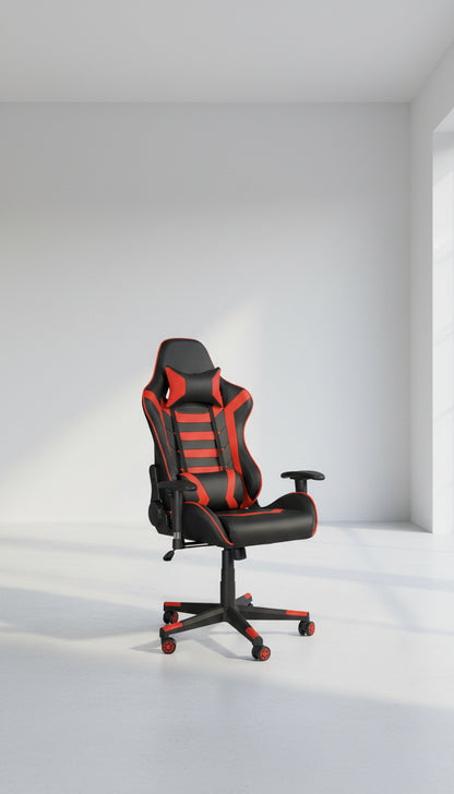 Gaming Chair, High Back Ergonomic Office Chair Computer Chair for Teens, Desk Chair with Adjustable Swivel Task Chair for Adults with Headrest and Lumbar Support Red…